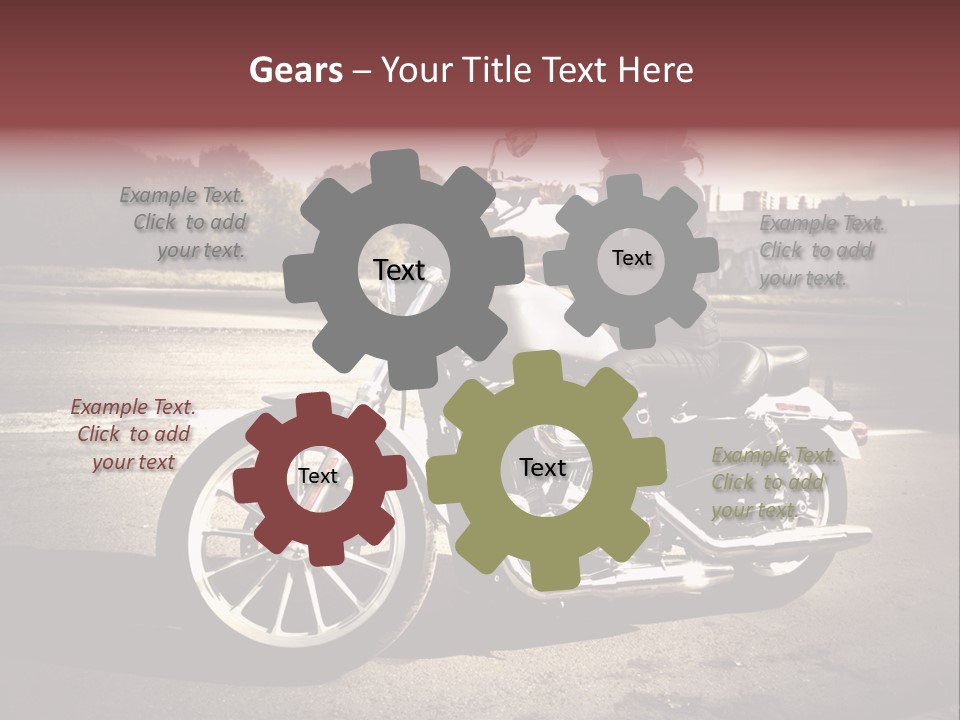 Caucasian Freedom Brown PowerPoint Template