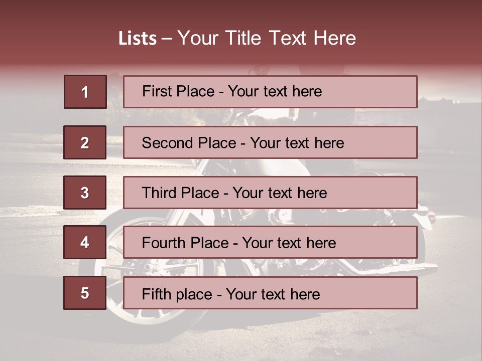 Caucasian Freedom Brown PowerPoint Template