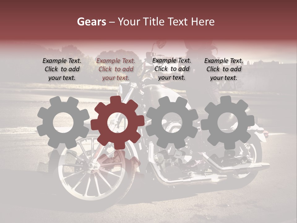 Caucasian Freedom Brown PowerPoint Template