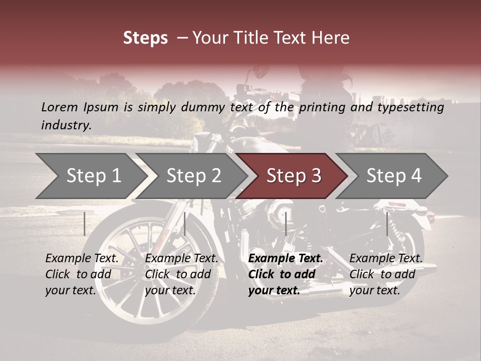 Caucasian Freedom Brown PowerPoint Template