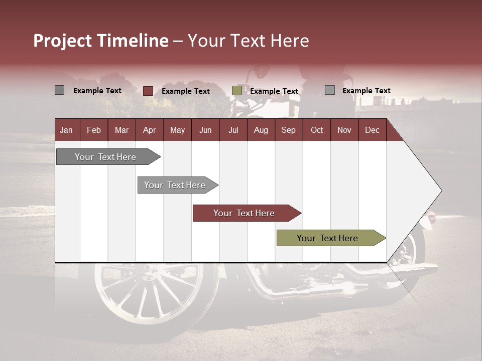Caucasian Freedom Brown PowerPoint Template