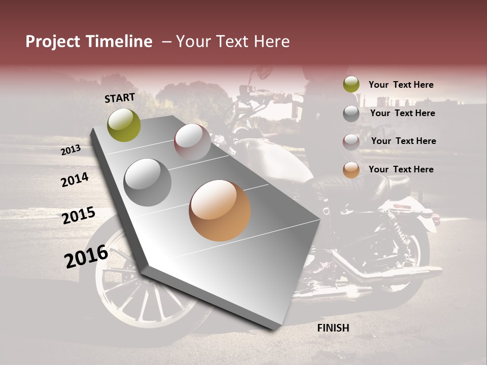 Caucasian Freedom Brown PowerPoint Template