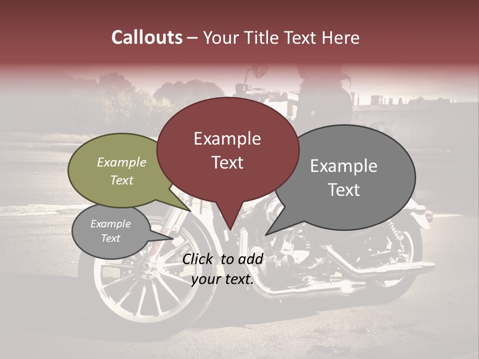 Caucasian Freedom Brown PowerPoint Template