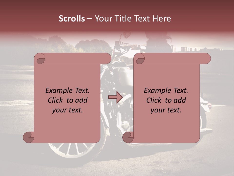 Caucasian Freedom Brown PowerPoint Template
