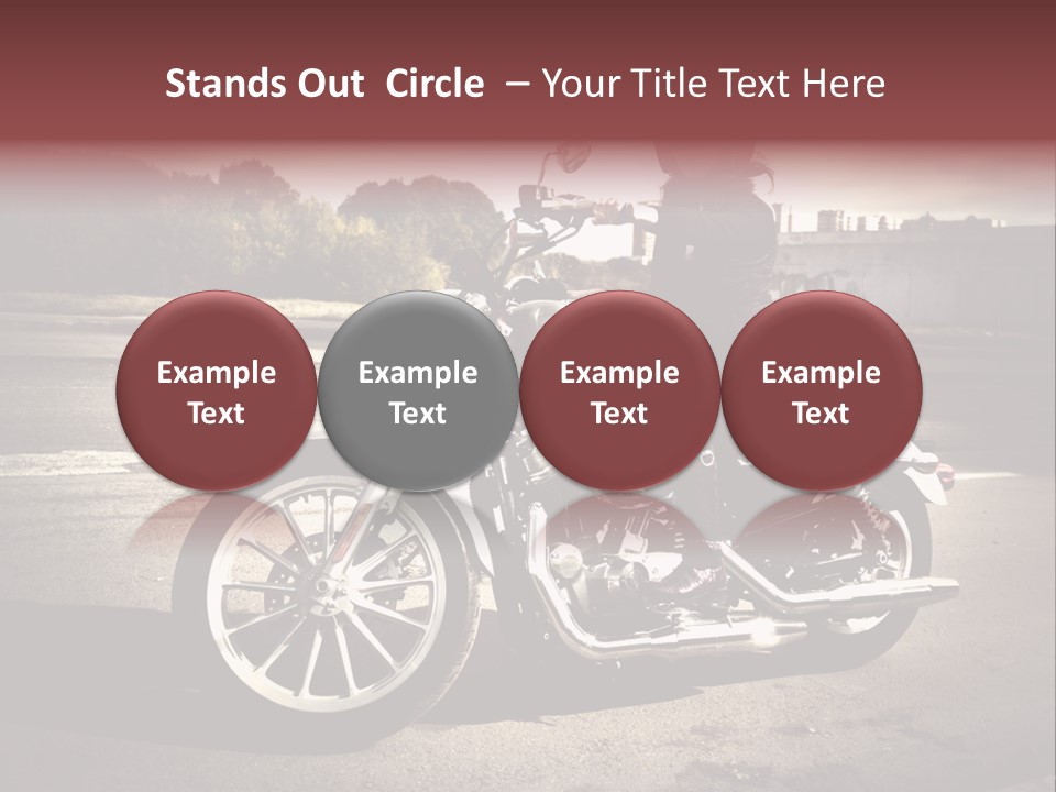 Caucasian Freedom Brown PowerPoint Template