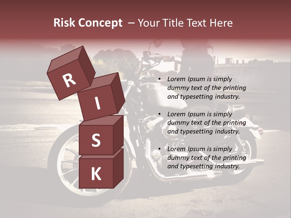 Caucasian Freedom Brown PowerPoint Template