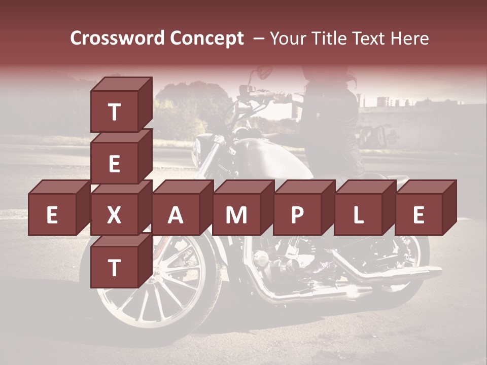 Caucasian Freedom Brown PowerPoint Template