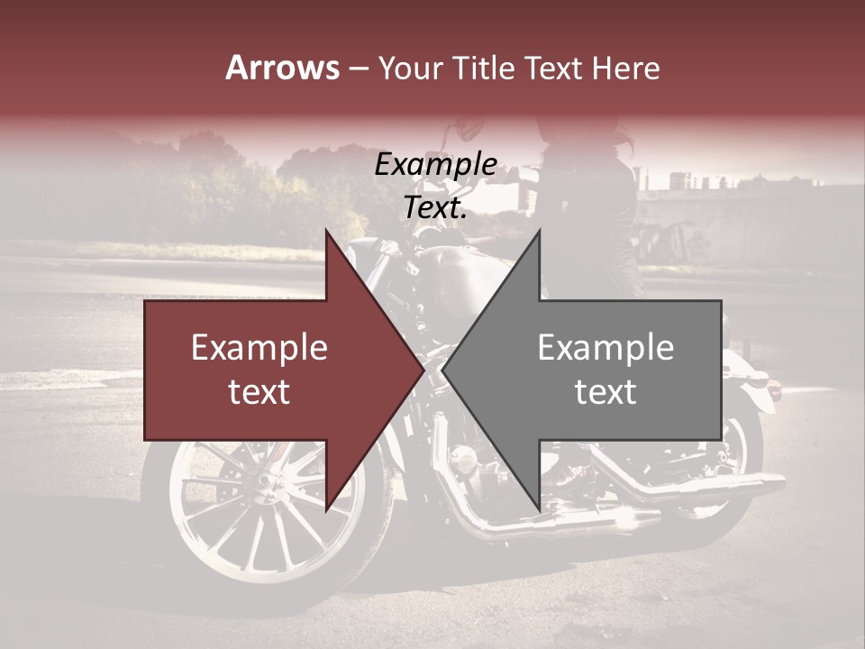 Caucasian Freedom Brown PowerPoint Template