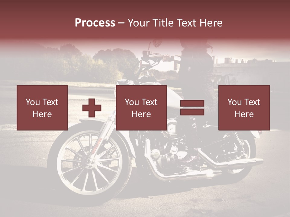 Caucasian Freedom Brown PowerPoint Template