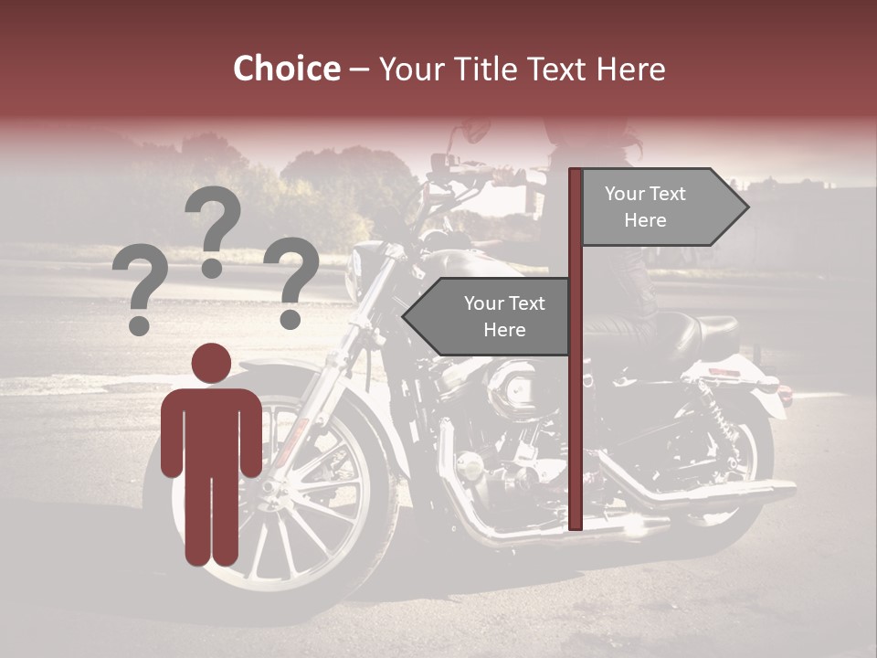 Caucasian Freedom Brown PowerPoint Template