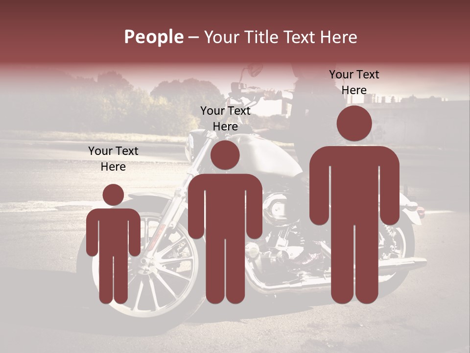 Caucasian Freedom Brown PowerPoint Template