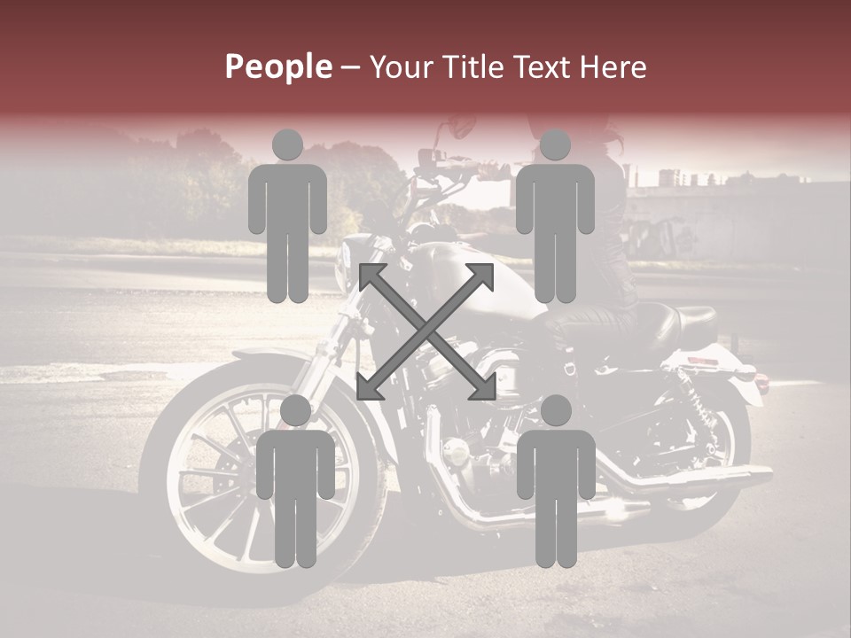 Caucasian Freedom Brown PowerPoint Template