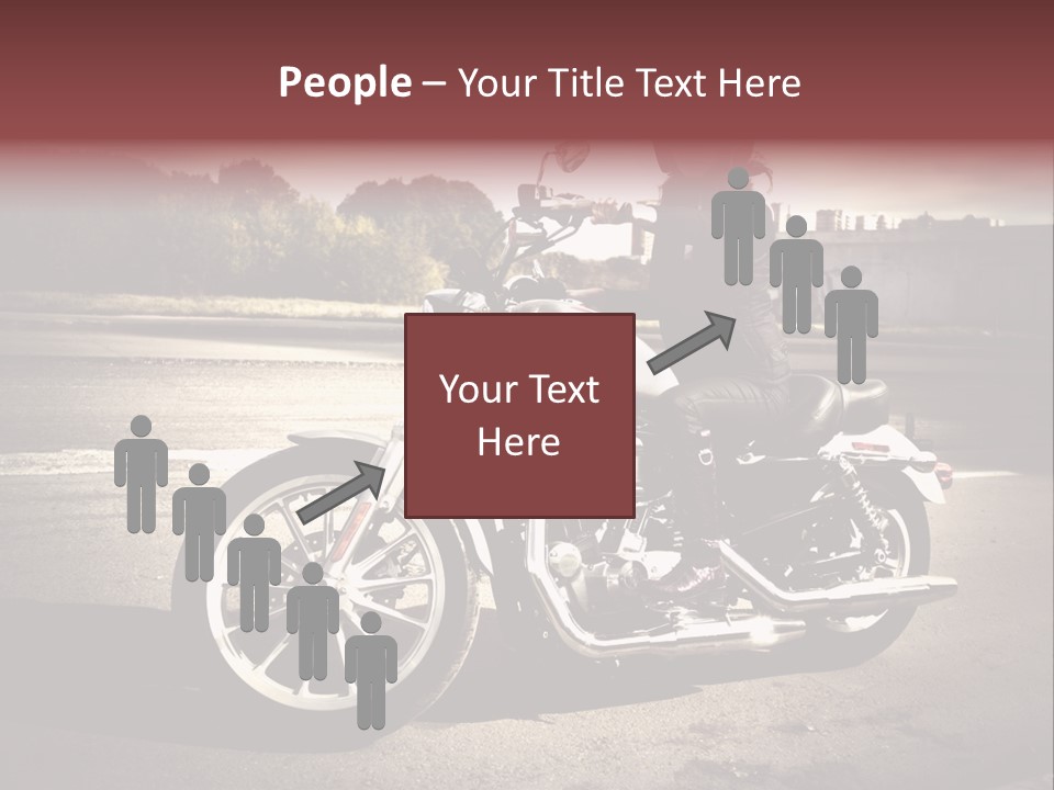 Caucasian Freedom Brown PowerPoint Template