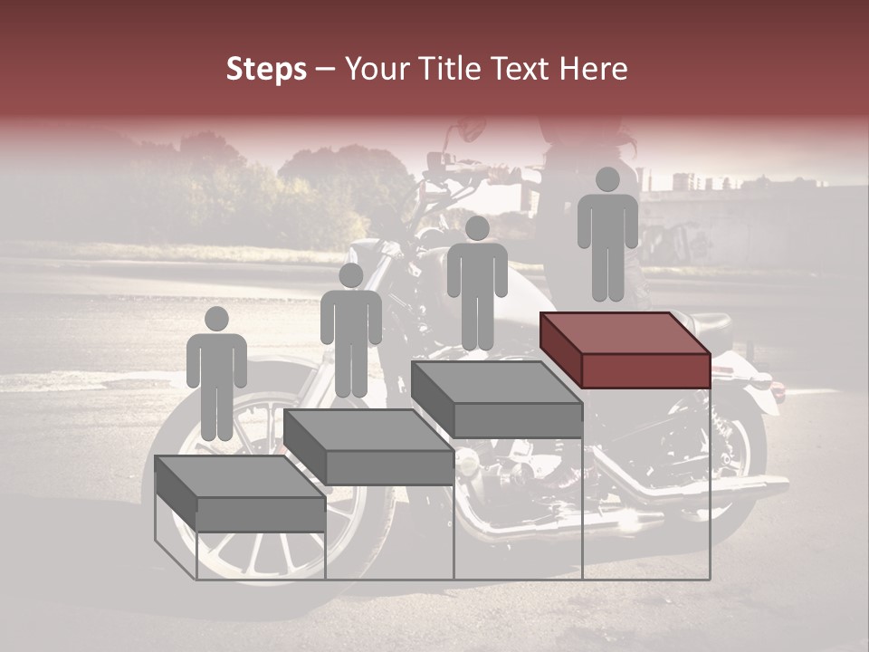 Caucasian Freedom Brown PowerPoint Template