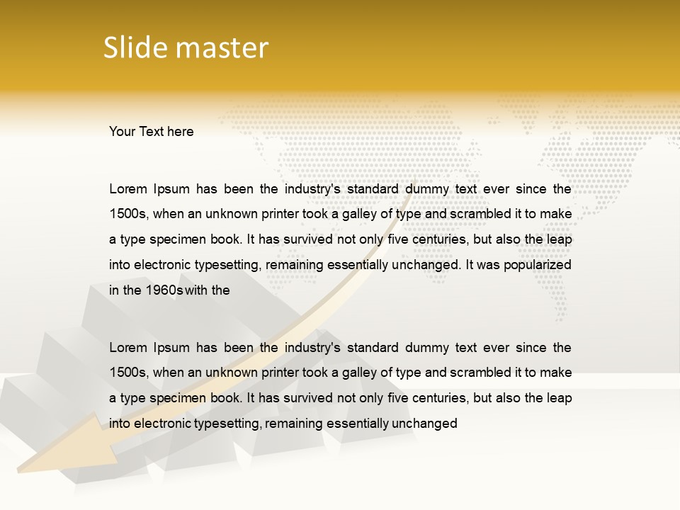 Stock Bar Object PowerPoint Template