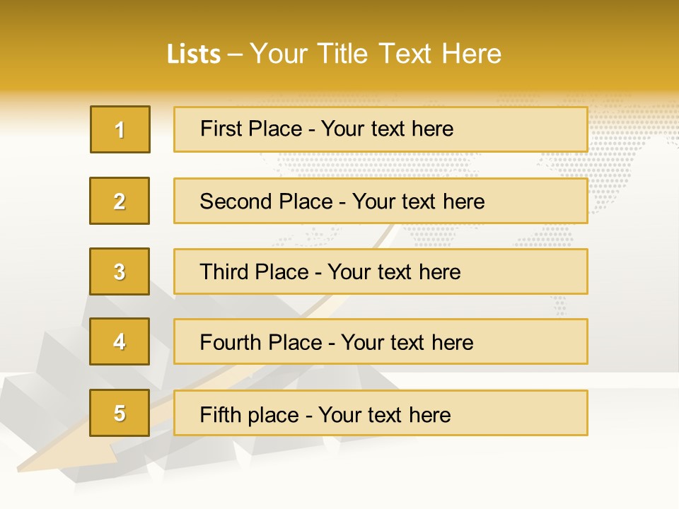 Stock Bar Object PowerPoint Template