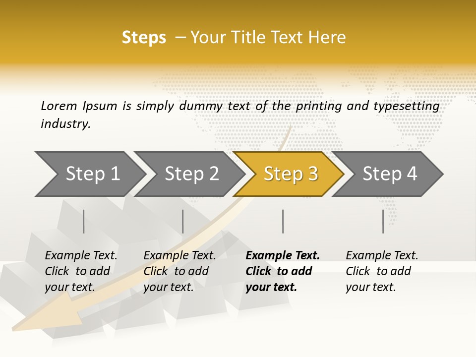 Stock Bar Object PowerPoint Template