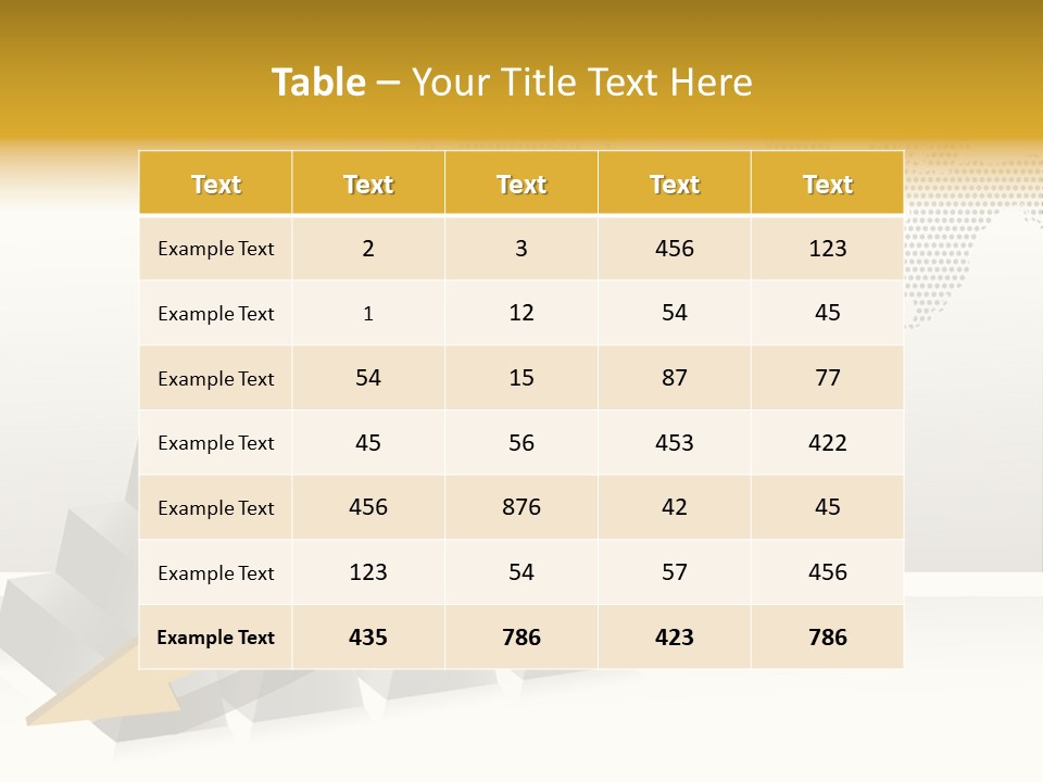 Stock Bar Object PowerPoint Template
