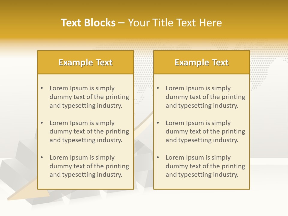 Stock Bar Object PowerPoint Template
