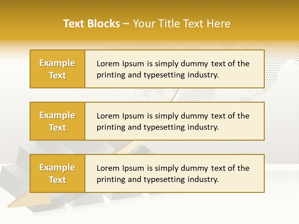 Stock Bar Object PowerPoint Template