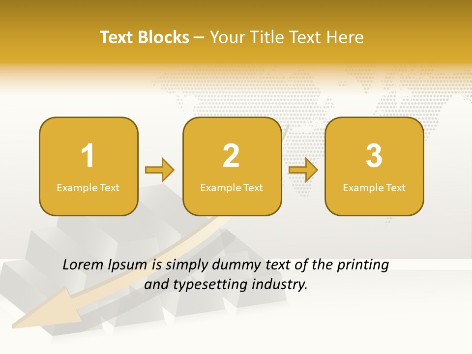 Stock Bar Object PowerPoint Template