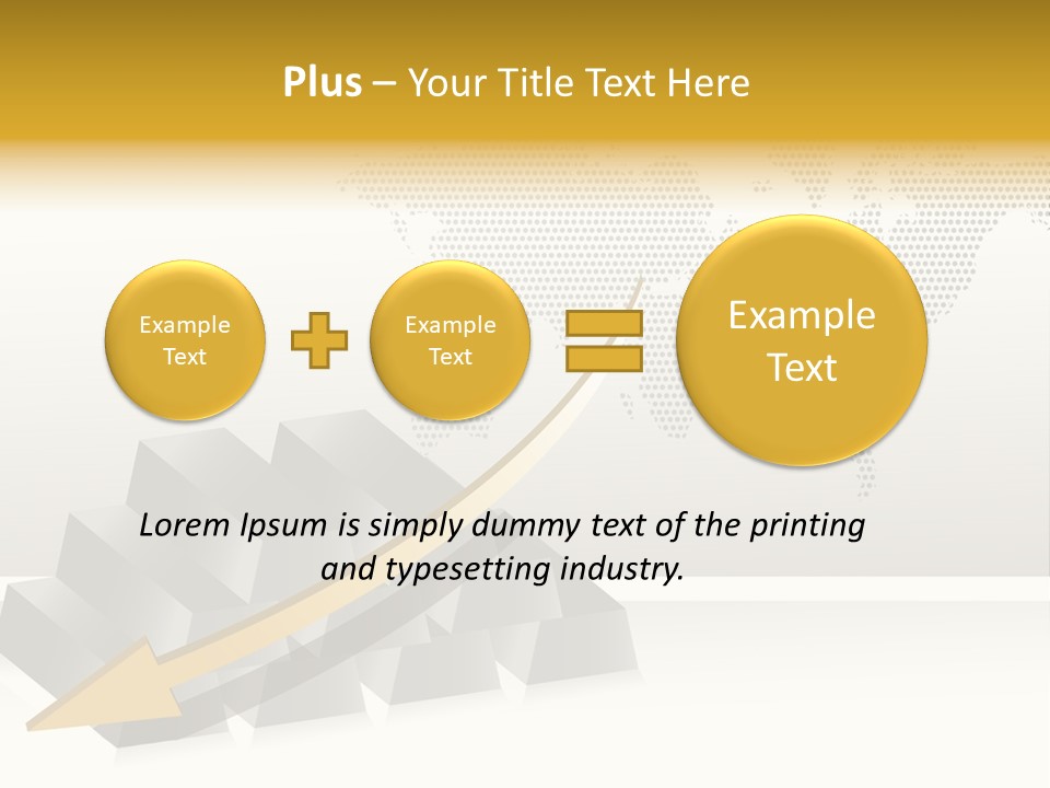 Stock Bar Object PowerPoint Template