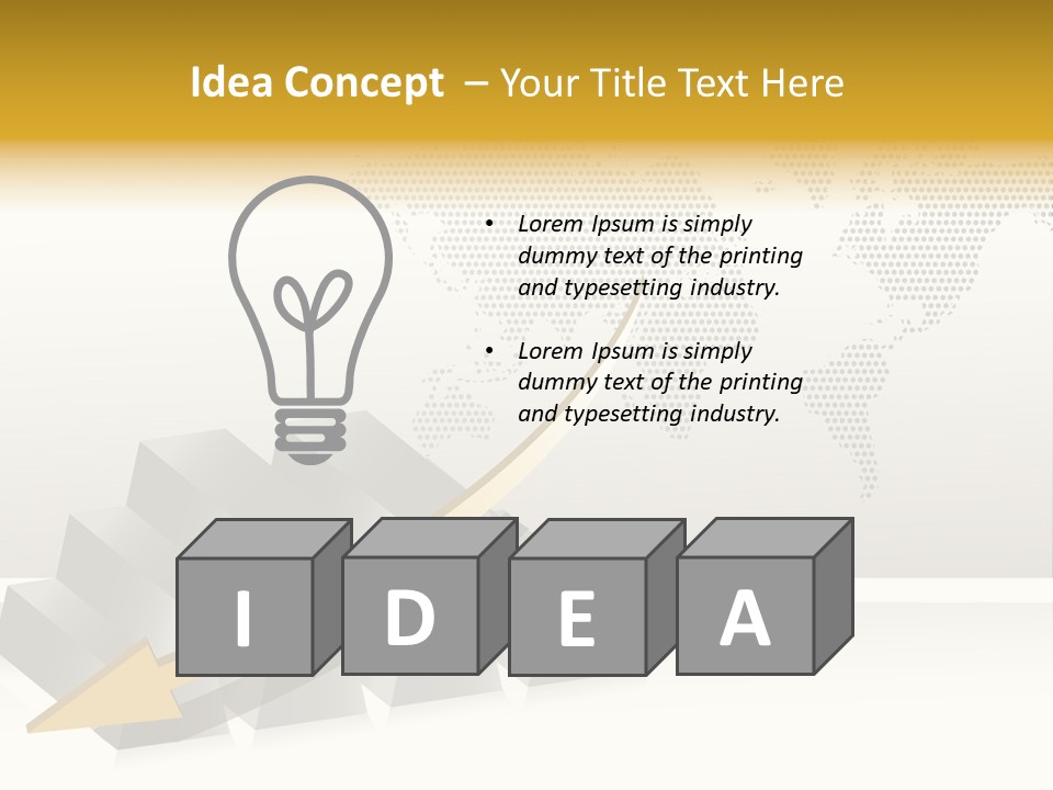 Stock Bar Object PowerPoint Template