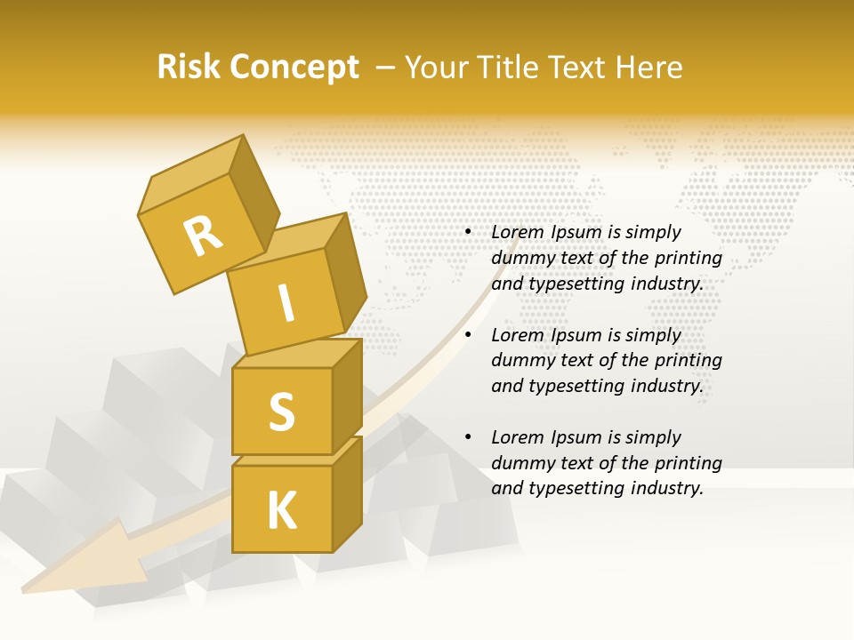 Stock Bar Object PowerPoint Template