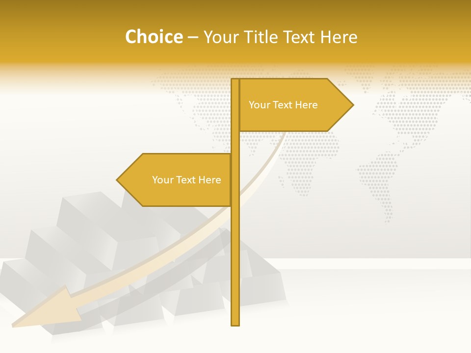 Stock Bar Object PowerPoint Template