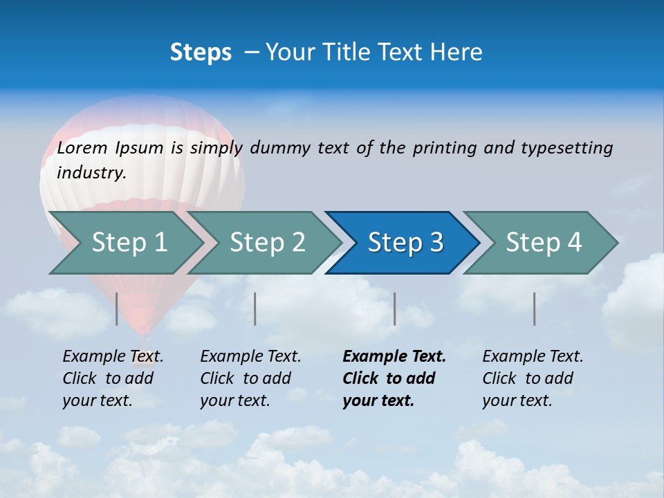 Above Travel Three PowerPoint Template