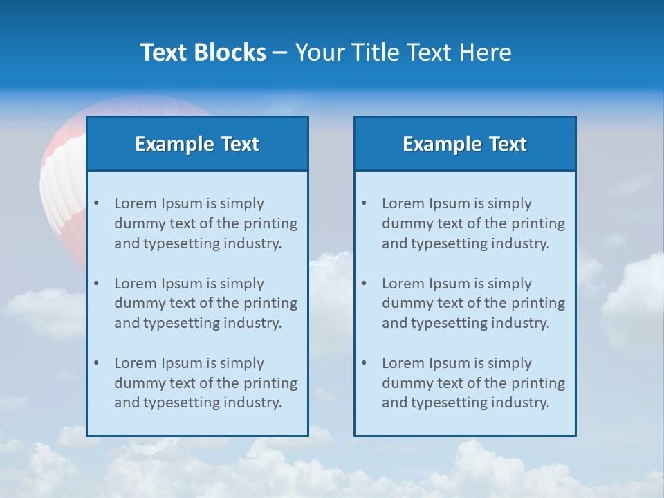 Above Travel Three PowerPoint Template