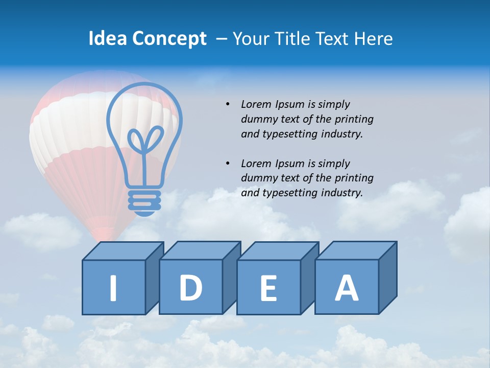 Above Travel Three PowerPoint Template