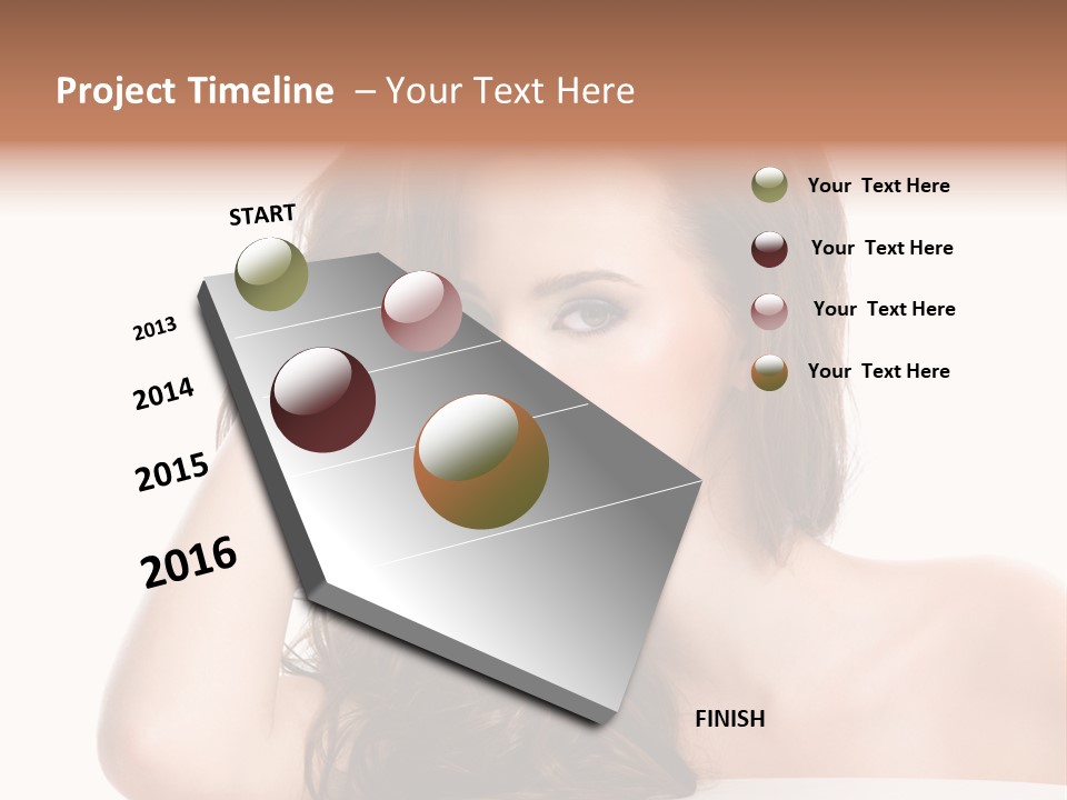 Isolated Curly Elegance PowerPoint Template