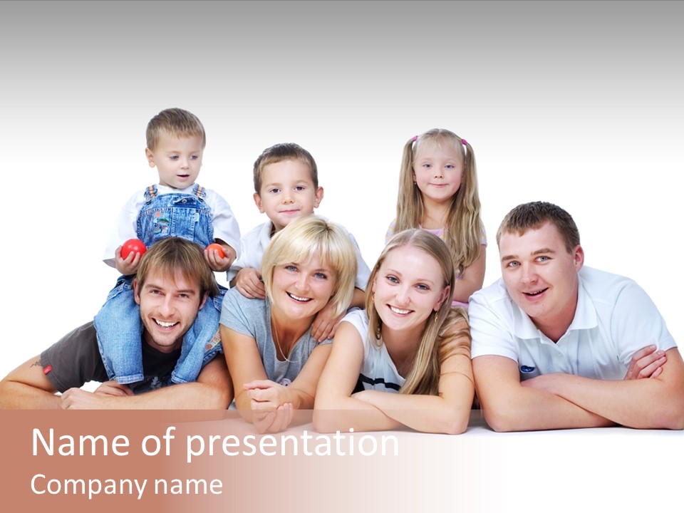 Emotion Man Daughter PowerPoint Template