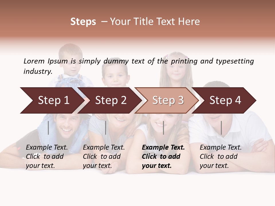 Emotion Man Daughter PowerPoint Template