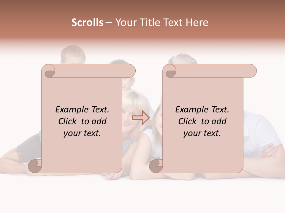 Emotion Man Daughter PowerPoint Template