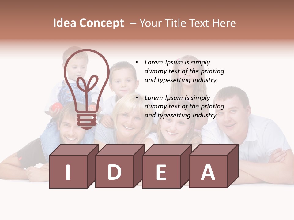 Emotion Man Daughter PowerPoint Template