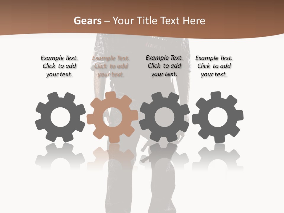 Veteran Fighting Dad PowerPoint Template