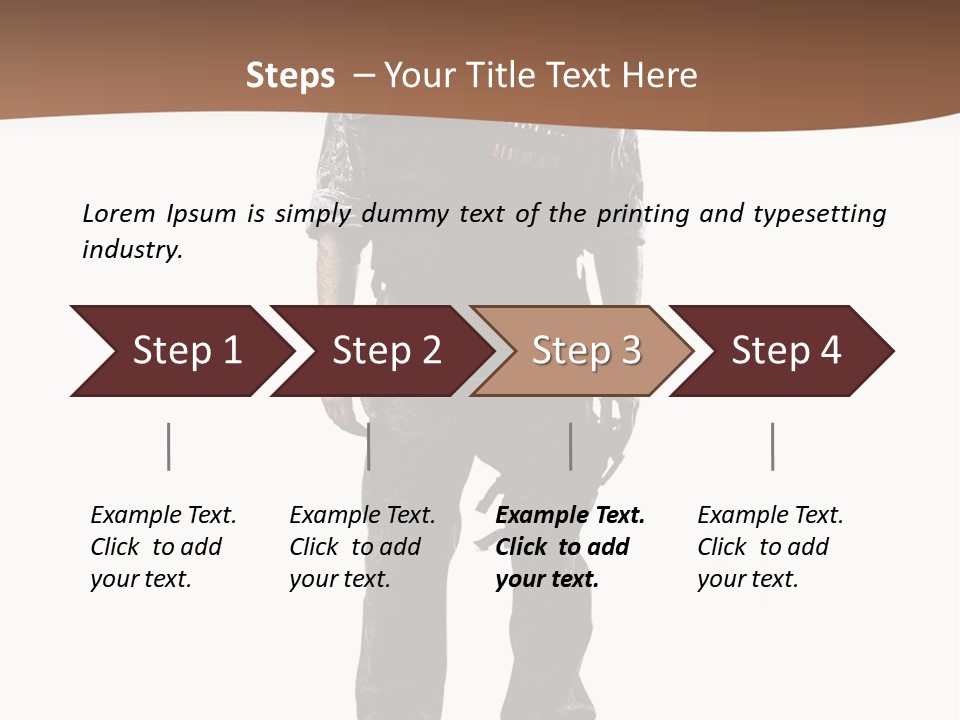Veteran Fighting Dad PowerPoint Template