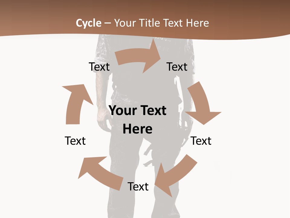 Veteran Fighting Dad PowerPoint Template
