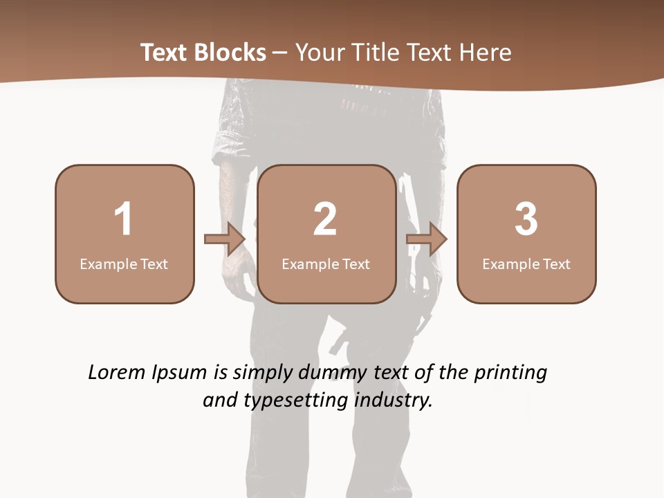 Veteran Fighting Dad PowerPoint Template
