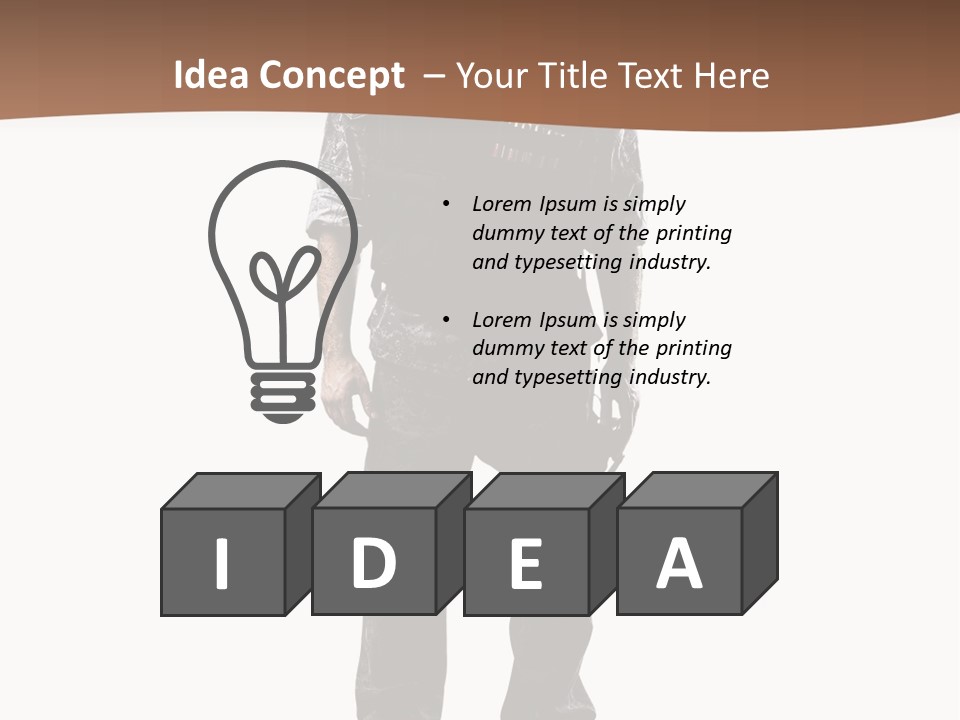 Veteran Fighting Dad PowerPoint Template