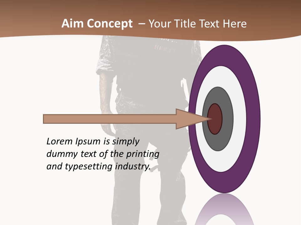 Veteran Fighting Dad PowerPoint Template