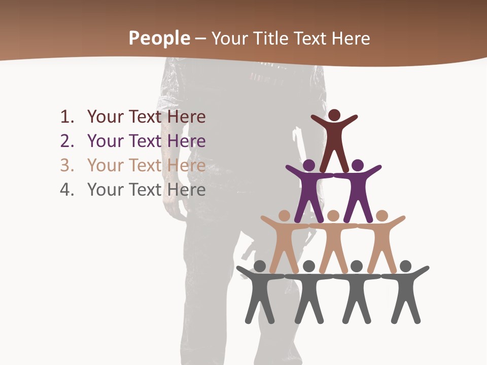 Veteran Fighting Dad PowerPoint Template