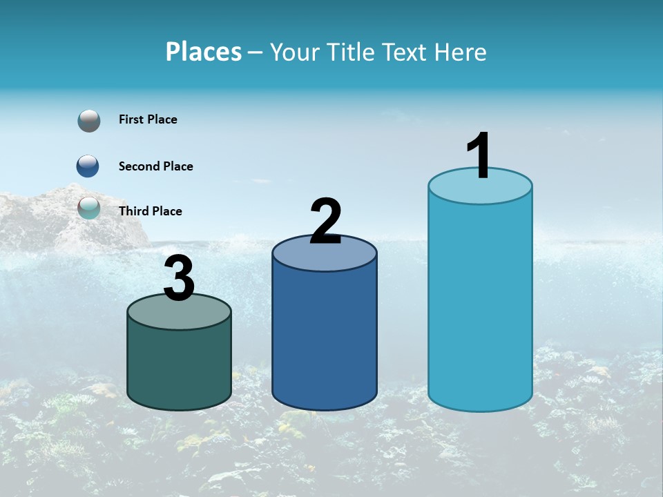 Aquarium Goggles Paradise PowerPoint Template