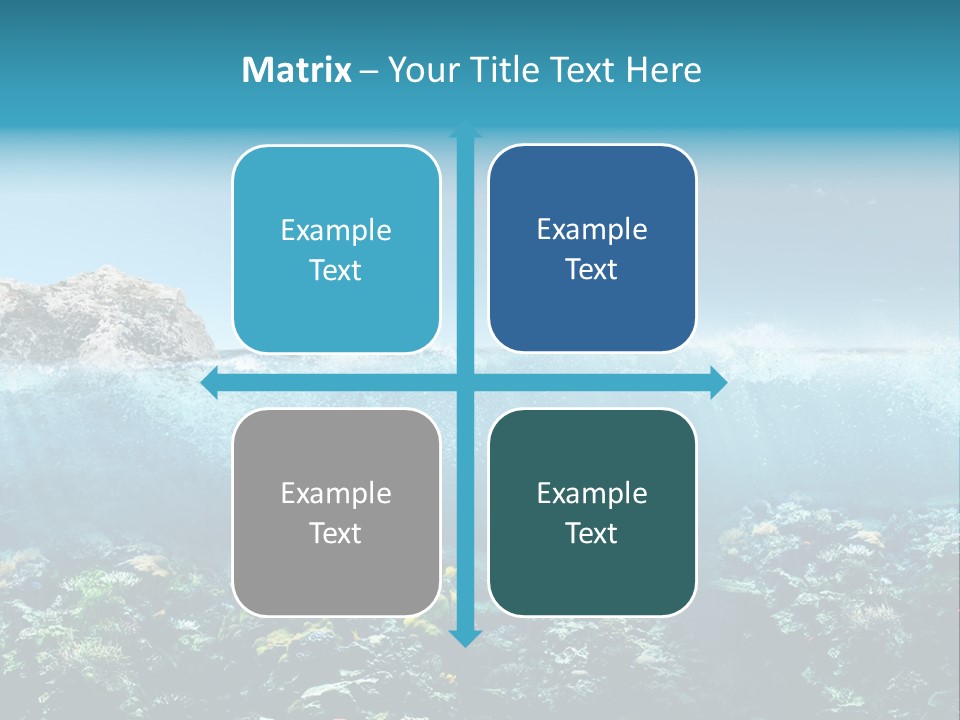 Aquarium Goggles Paradise PowerPoint Template