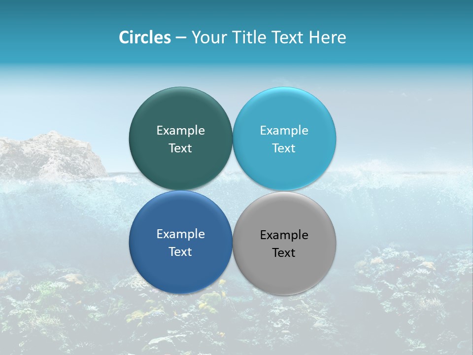 Aquarium Goggles Paradise PowerPoint Template