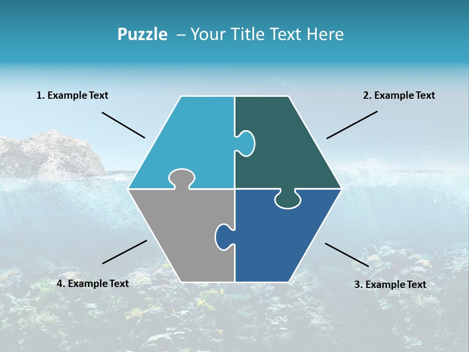 Aquarium Goggles Paradise PowerPoint Template