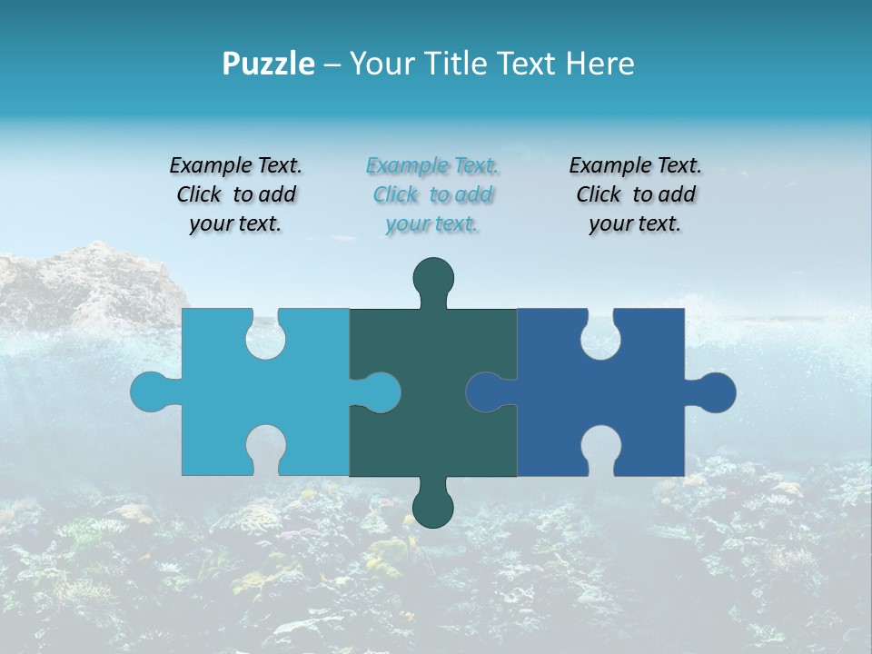 Aquarium Goggles Paradise PowerPoint Template