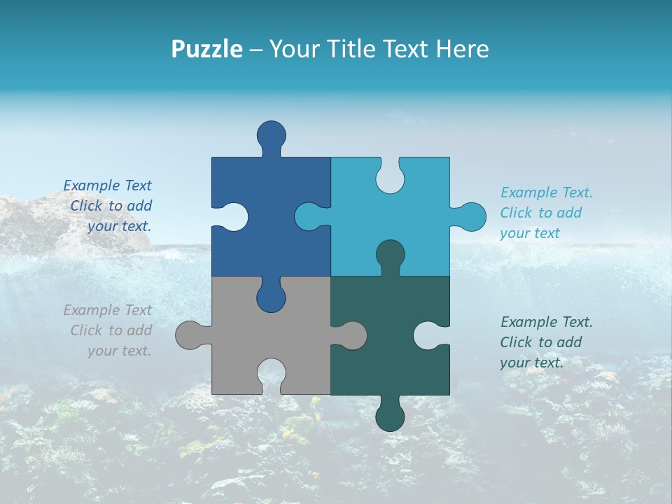 Aquarium Goggles Paradise PowerPoint Template